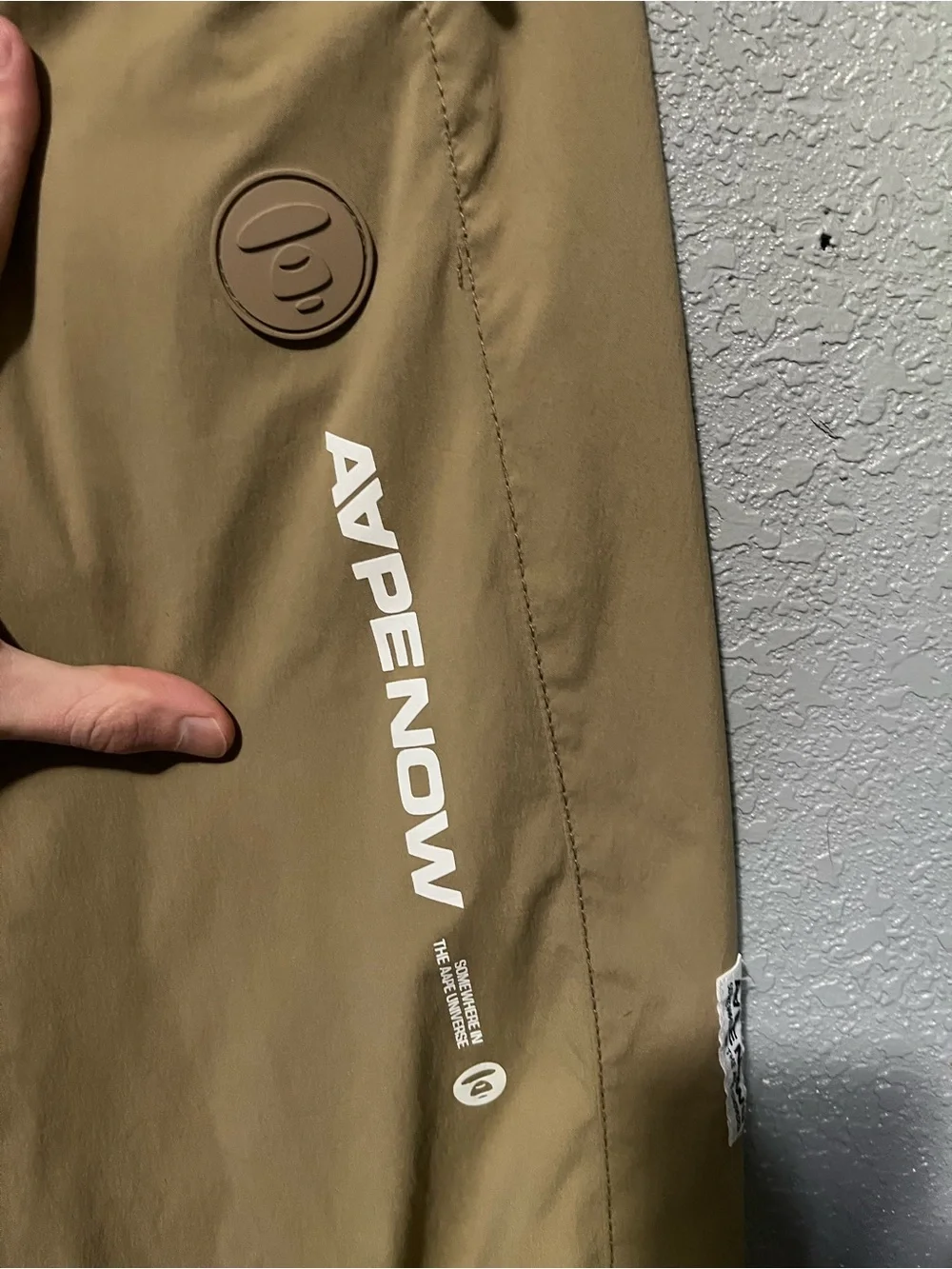 A Bathing Ape Khaki Active Pants